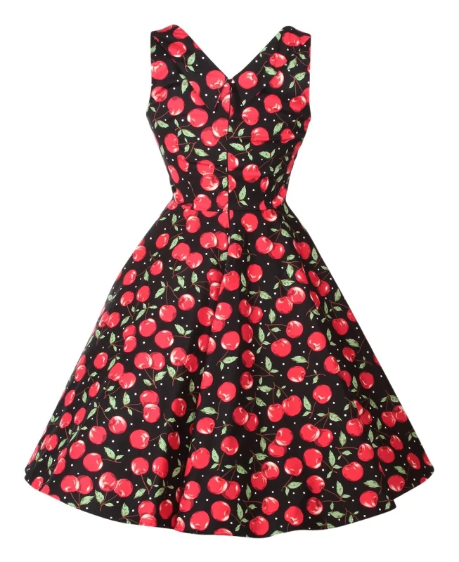 Grace Vintage Style Jive Dress in Cherry