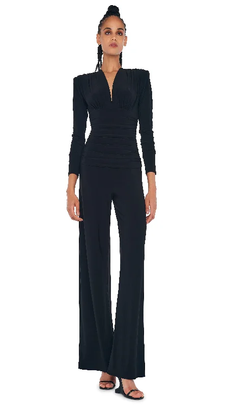 SHOULDER PAD JUMPSUIT