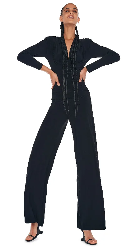 SHOULDER PAD JUMPSUIT