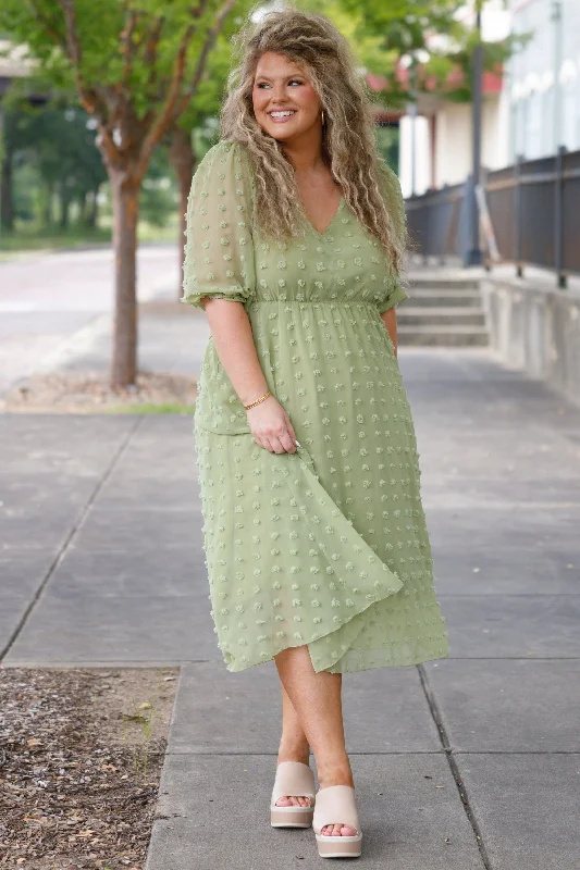 Looking Chic Dress, Green