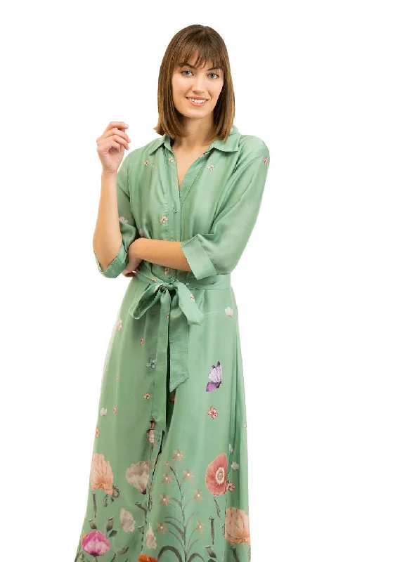 The Eloise Dress | Secret Garden Green