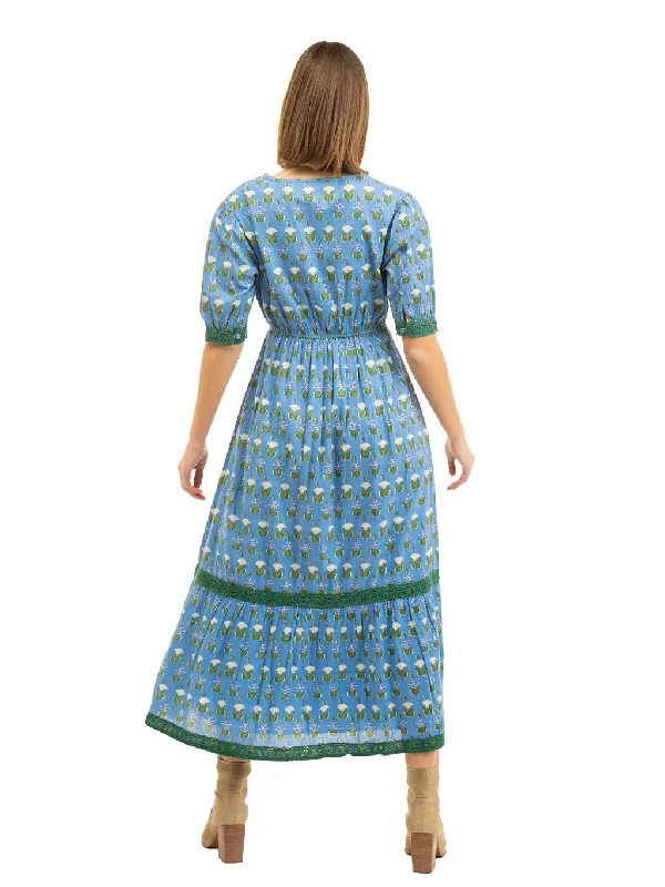 The Kaitlyn Dress | Blue Fleur