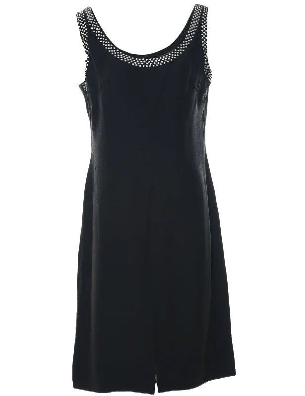 Beaded Evening Dress - L