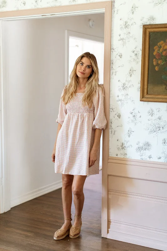 Lindy Gingham Dress