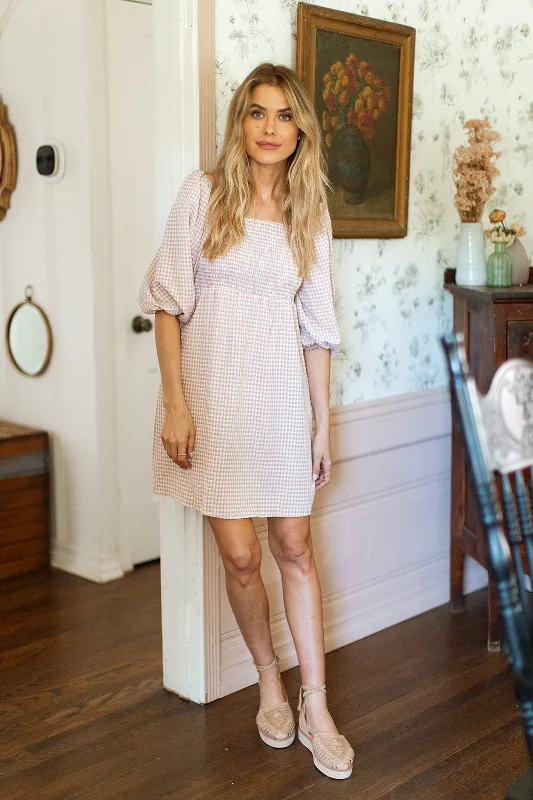 Lindy Gingham Dress