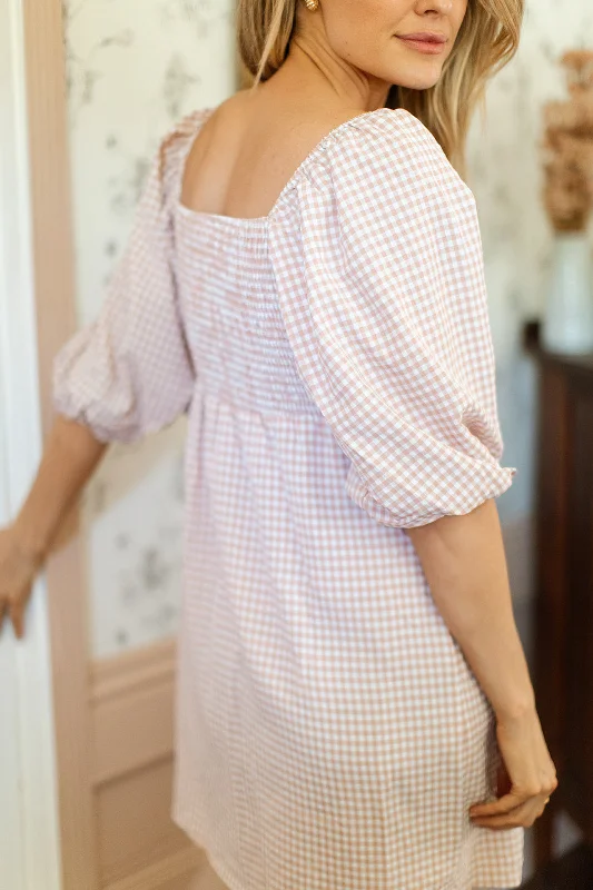 Lindy Gingham Dress