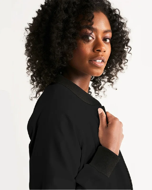 AKH Black Women's Bomber Jacket