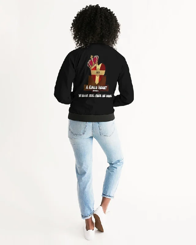 AKH Black Women's Bomber Jacket