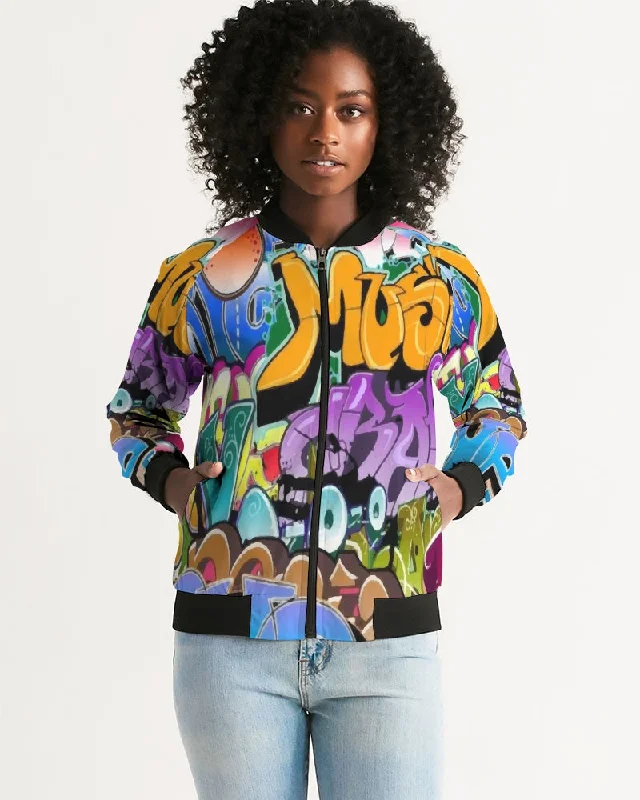 AKH Graffiti Art Women's Bomber Jacket