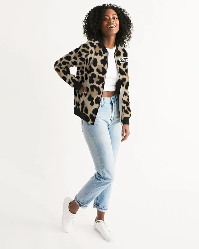 AKH Leopard Women's Bomber Jacket