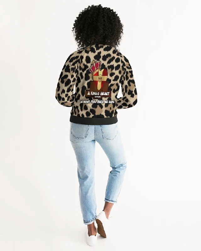 AKH Leopard Women's Bomber Jacket