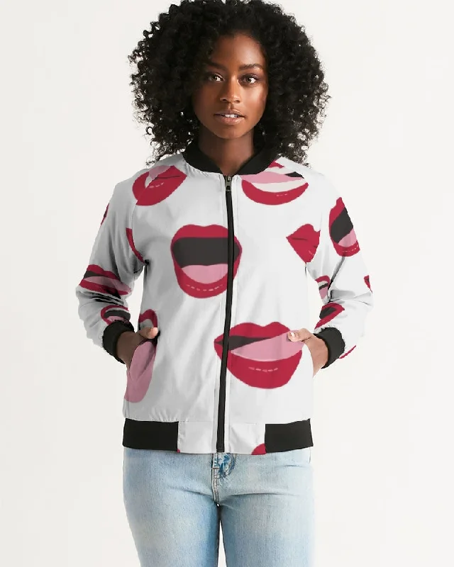 AKH Lips Women's Bomber Jacket