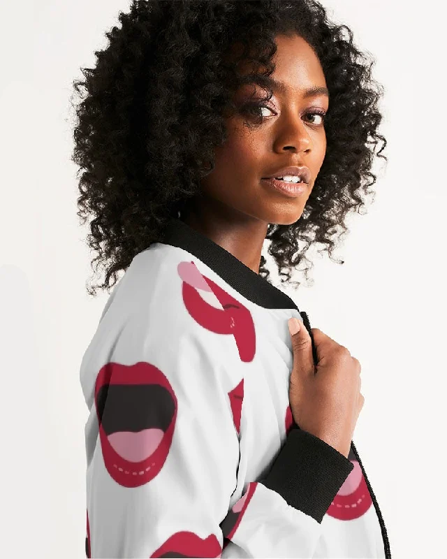 AKH Lips Women's Bomber Jacket