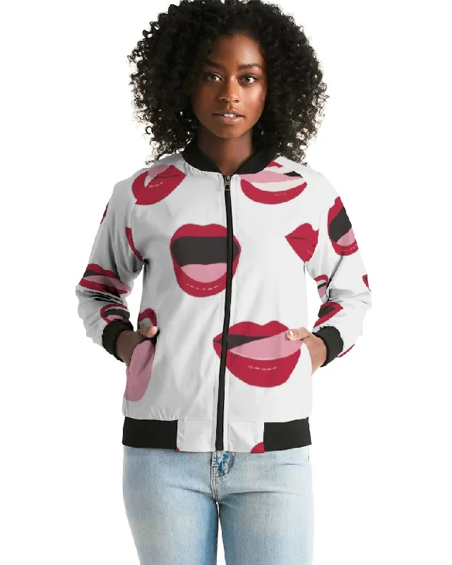 AKH Lips Women's Bomber Jacket