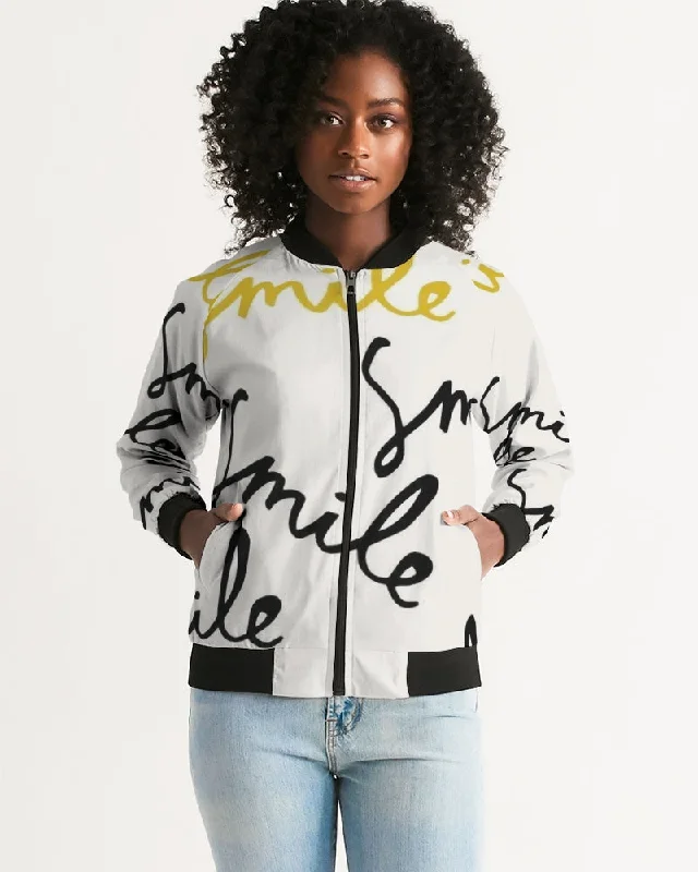 AKH Smile Women's Bomber Jacket