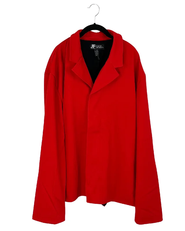 Bright Red Blazer - Medium - 3XL