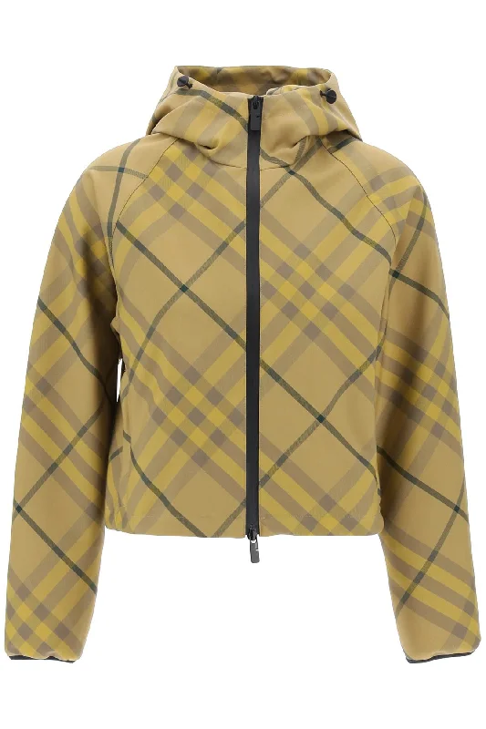 Burberry ""cropped burberry check jacket"" 8082318 CEDAR IP CHECK