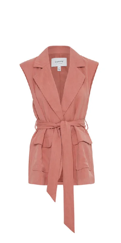 B.Young Belted Vest, rose