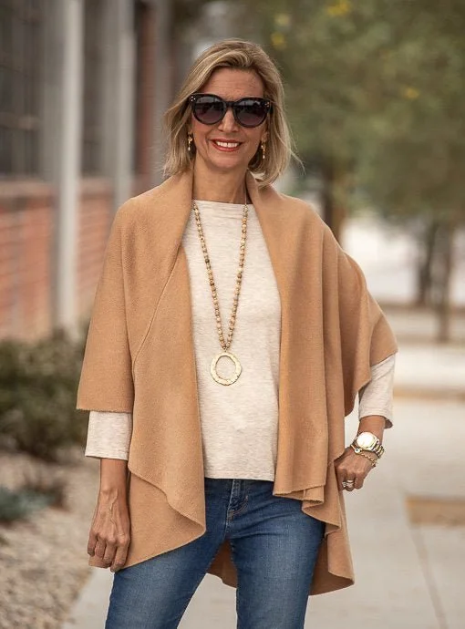 Camel Cape Vest