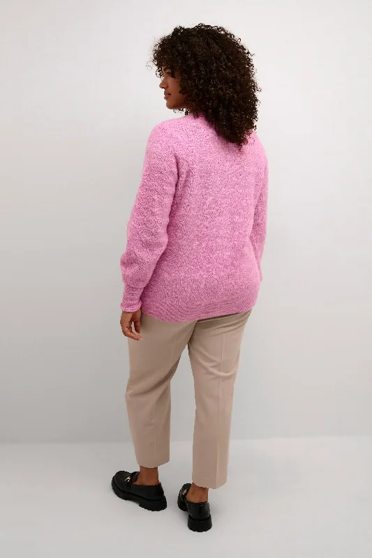 Strickjacke in Alpenveilchenrosa 