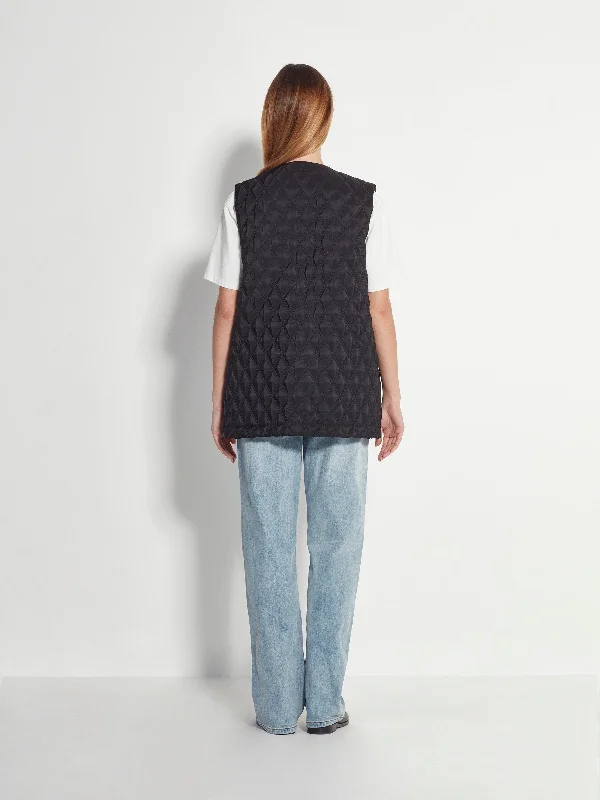 Daily Vest (Quilted Diamond) Black