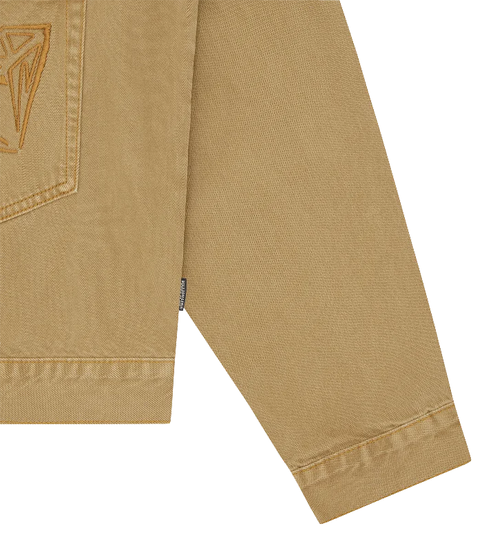 DIAMONDS & DOLLARS SELVEDGE DENIM JACKET - SAND