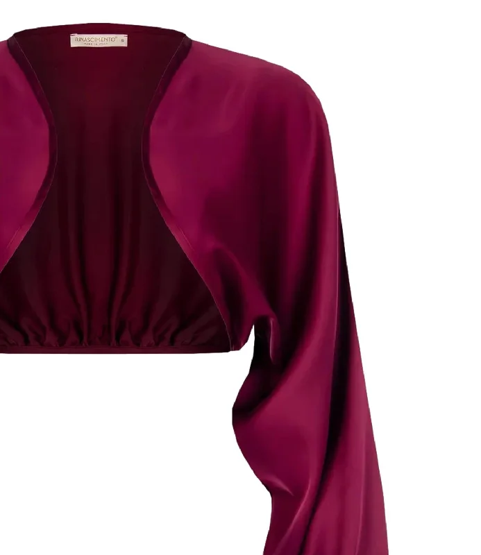 Rinascimento Giacca Bordeaux Donna