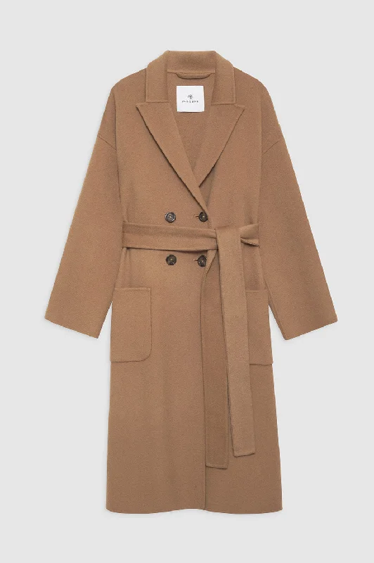 Dylan Coat - Camel Cashmere Blend