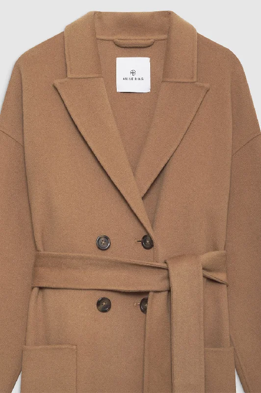 Dylan Coat - Camel Cashmere Blend