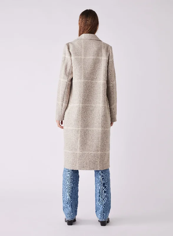 ESMAEÉ BLANCA COAT - BEIGE CHECK