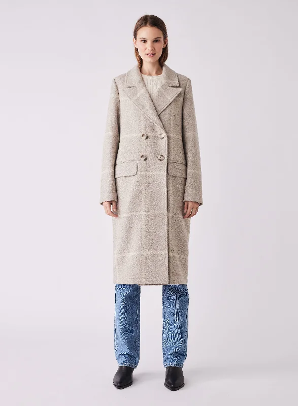 ESMAEÉ BLANCA COAT - BEIGE CHECK