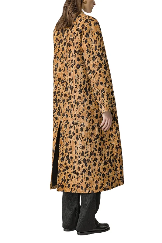 Floral Jacquard Coat