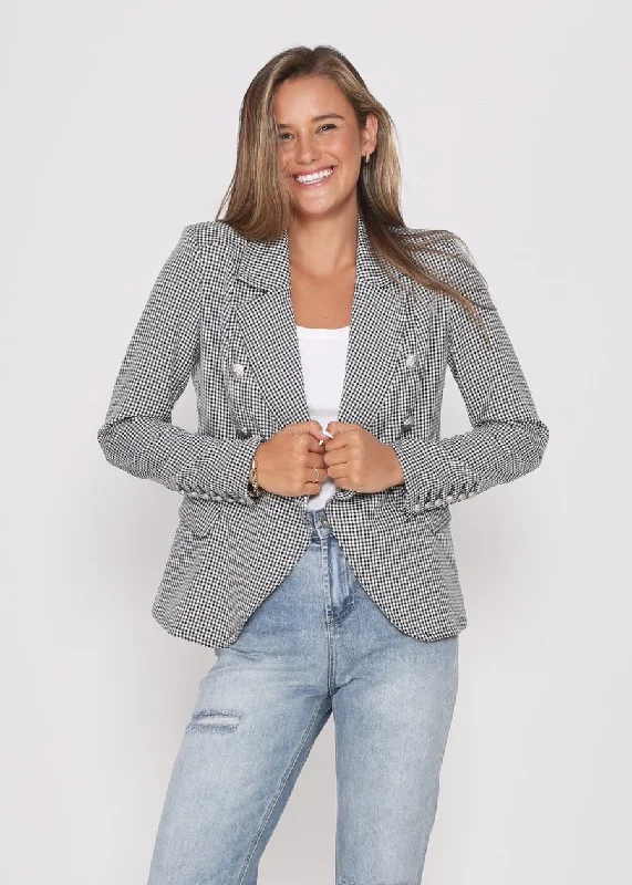 Leoni Hayden Blazer - Black & White Check