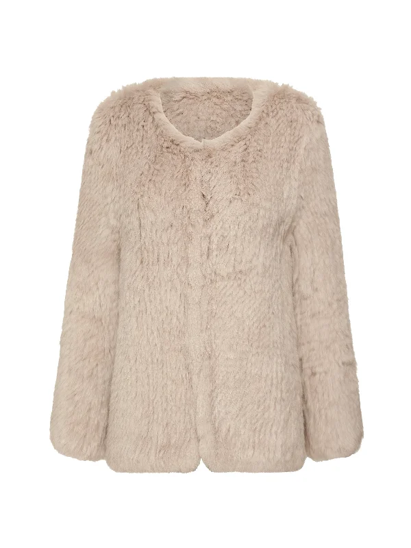 Fur Jacket - Beige