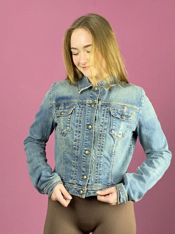 Guess Vintage Women's Jean Jacket - L Blue Cotton