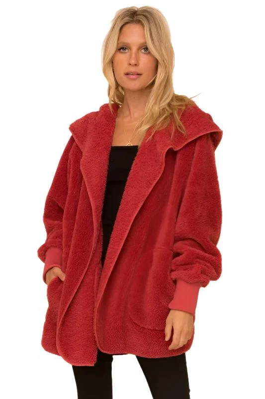 Vintage Red Fuzzy / One Size