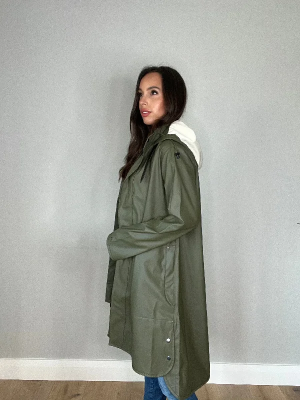 Ilse Jacobsen Rain 71 Raincoat in Army Green