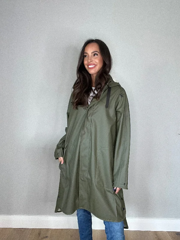 Ilse Jacobsen Rain 71 Raincoat in Army Green