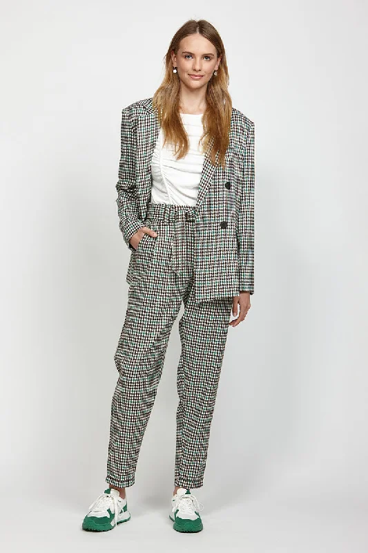 KETZ-KE - Houndstooth green check blazer! 16