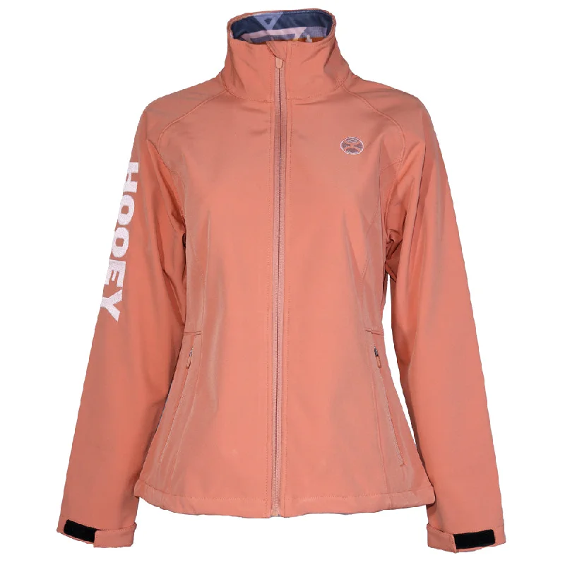 ""Ladies Softshell Jacket"" Pink w/Multi Color Pattern Lining