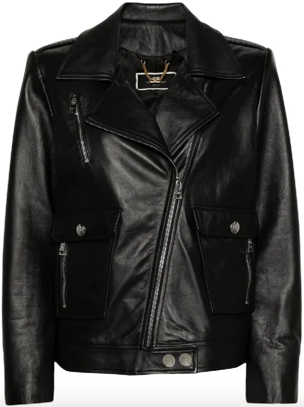 leather biker jacket