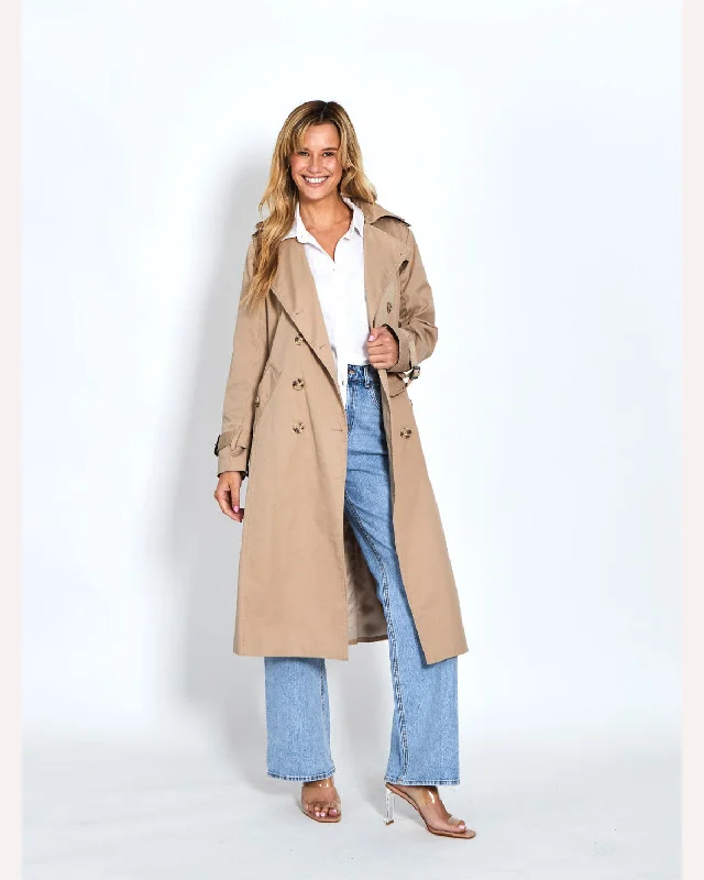 Leoni Teddy Trench Coat - Taupe