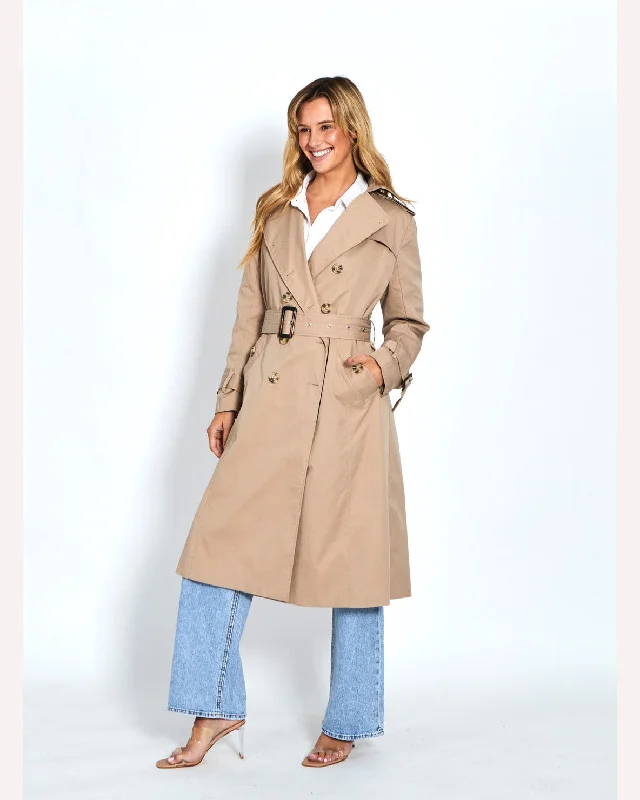 Leoni Teddy Trench Coat - Taupe