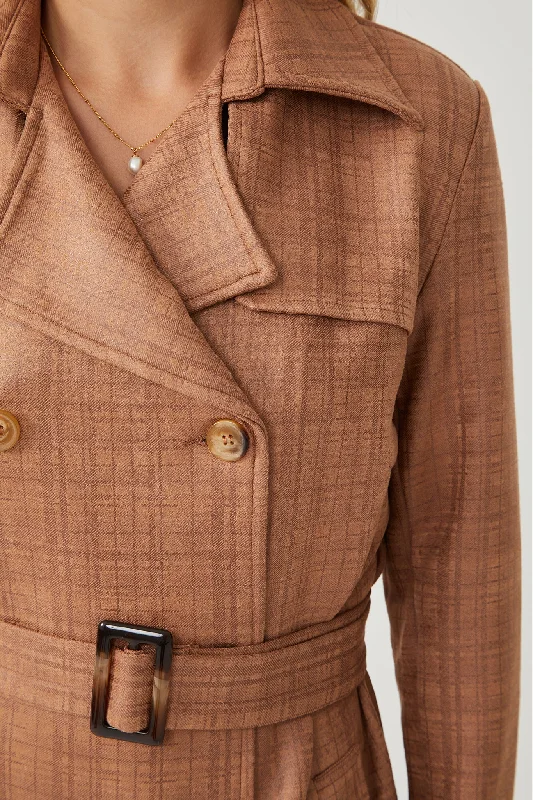 Madox Coat - Camel Print