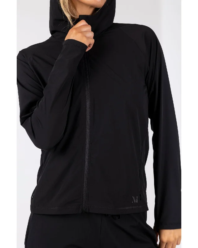 Marlow Travel Zip Through Jacket - Black