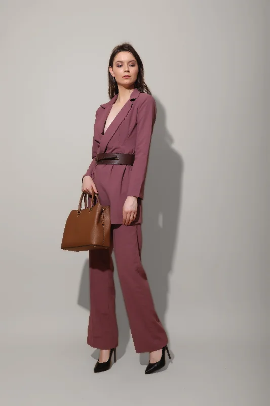 Mauve Blazer Dress