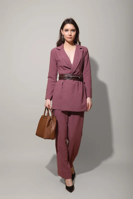 Mauve Blazer Dress