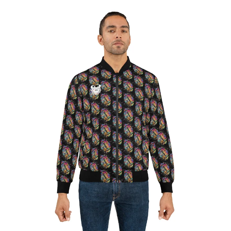 Men's Bomber Jacket - Football Color Blast