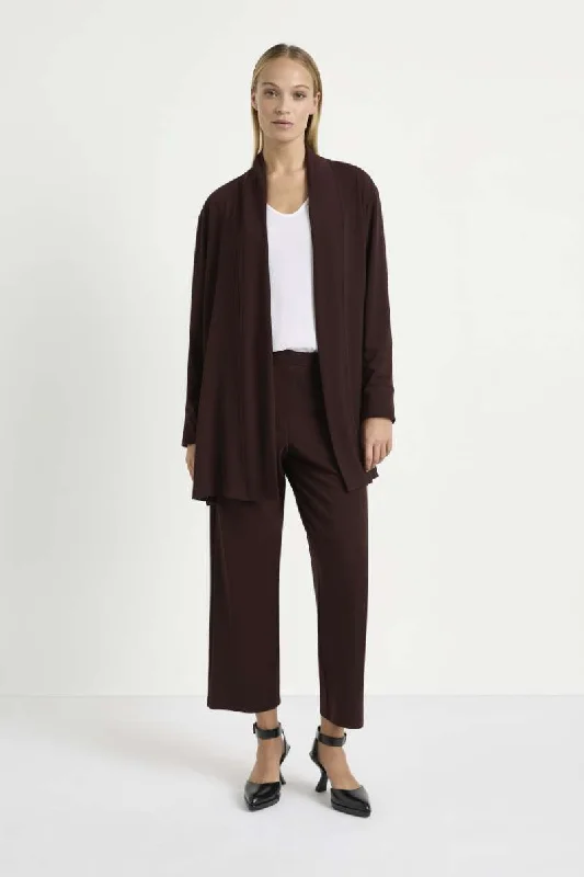 Mid Martini Coat in Plum F007 4141 by MELA PURDIE