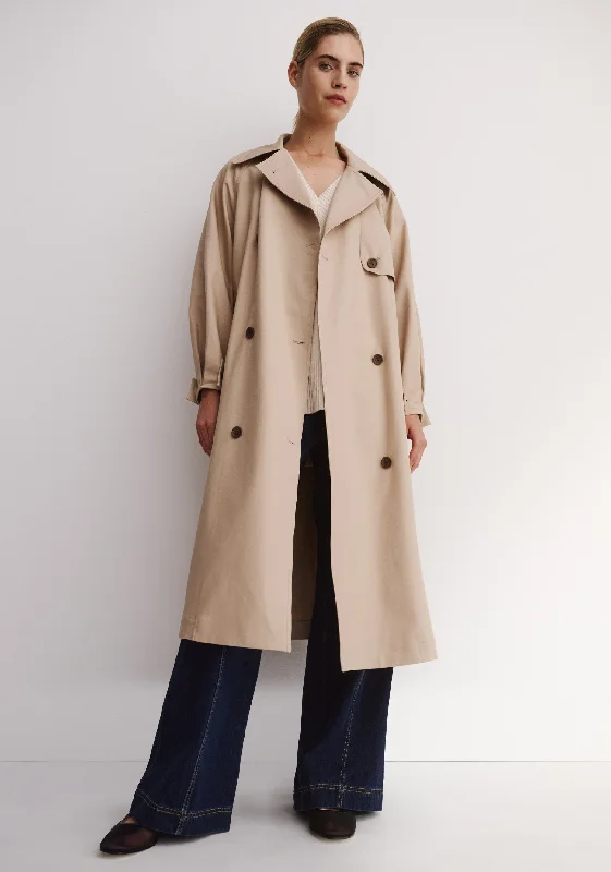 MORRISON RORY TRENCH COAT - BISCUIT